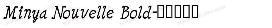 Minya Nouvelle Bold字体转换